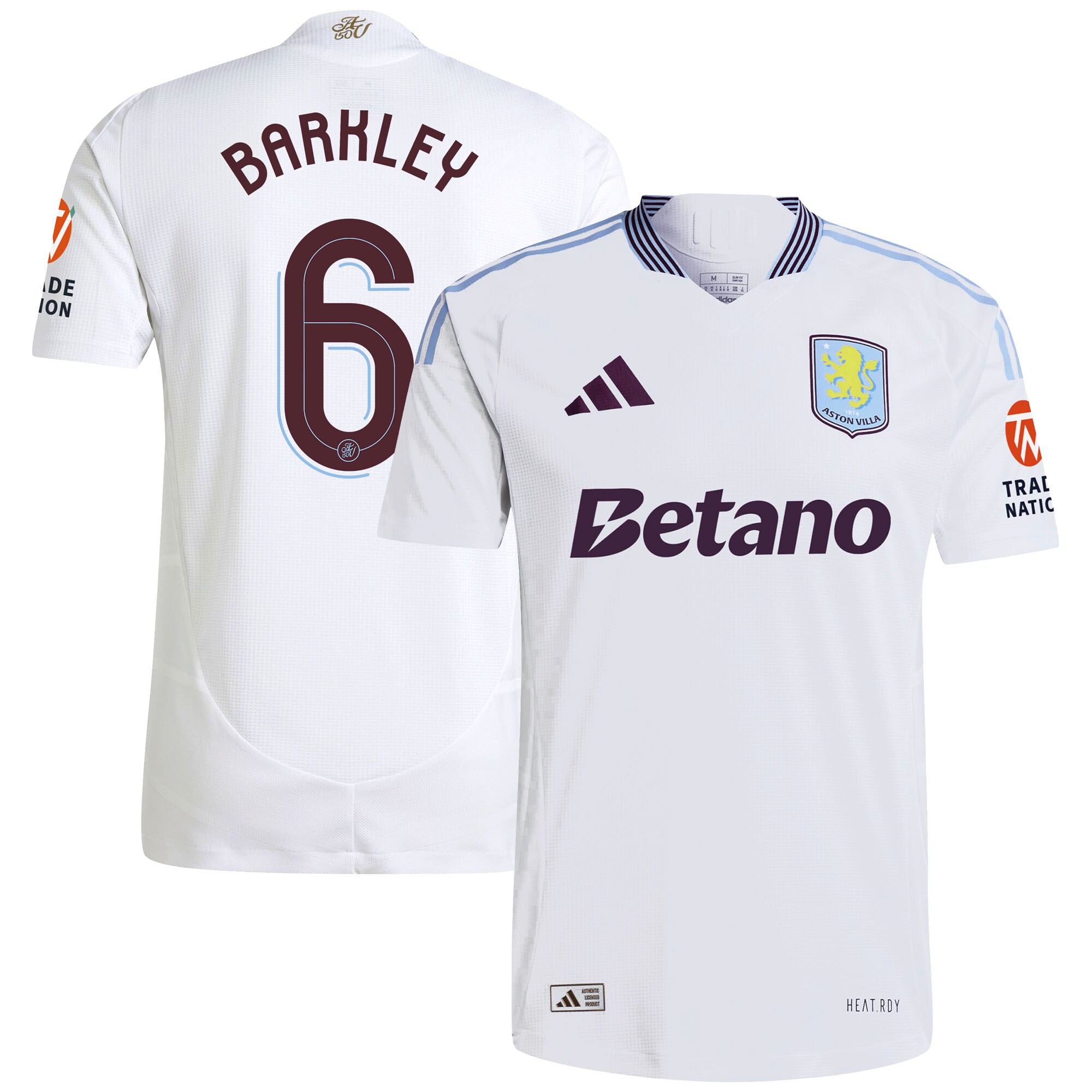 Aston Villa aston villa adidas away authentic shirt 2024-25 with barkley 6 cup printing Collection | AVFC Jerseys & Fan Gear