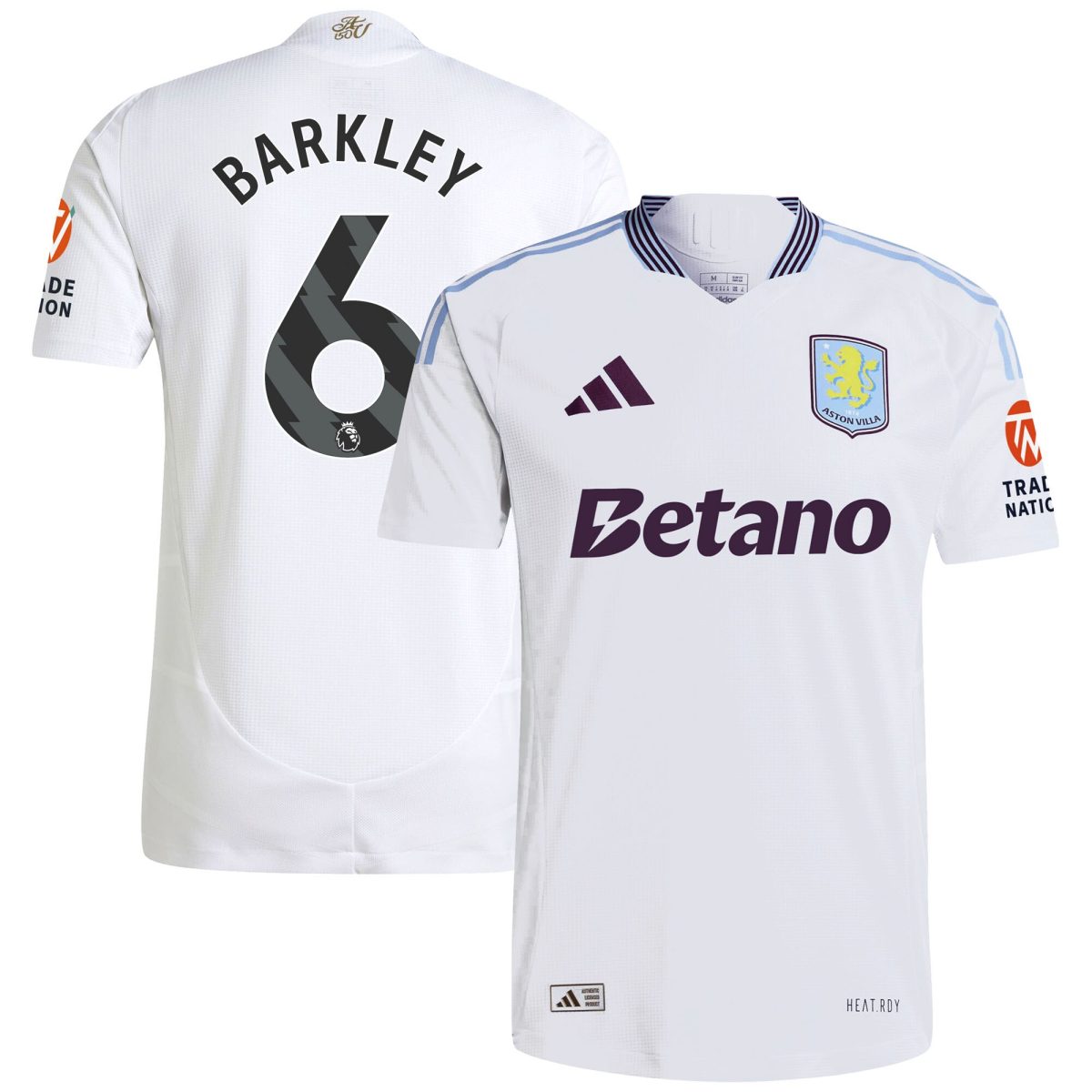 Aston Villa aston villa adidas away authentic shirt 2024-25 with barkley 6 printing Collection | AVFC Jerseys & Fan Gear