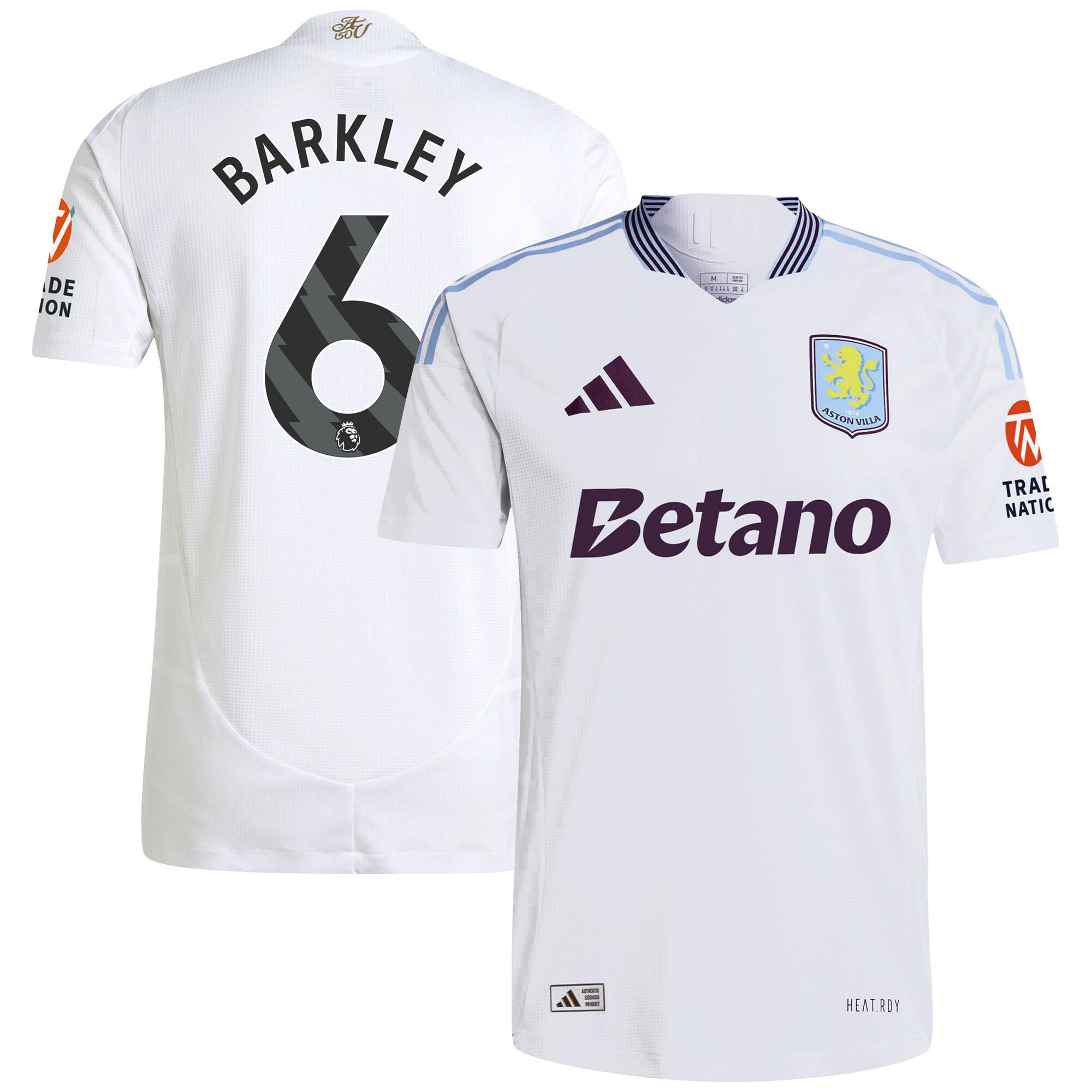 Aston Villa aston villa adidas away authentic shirt 2024-25 with barkley 6 printing Collection | AVFC Jerseys & Fan Gear