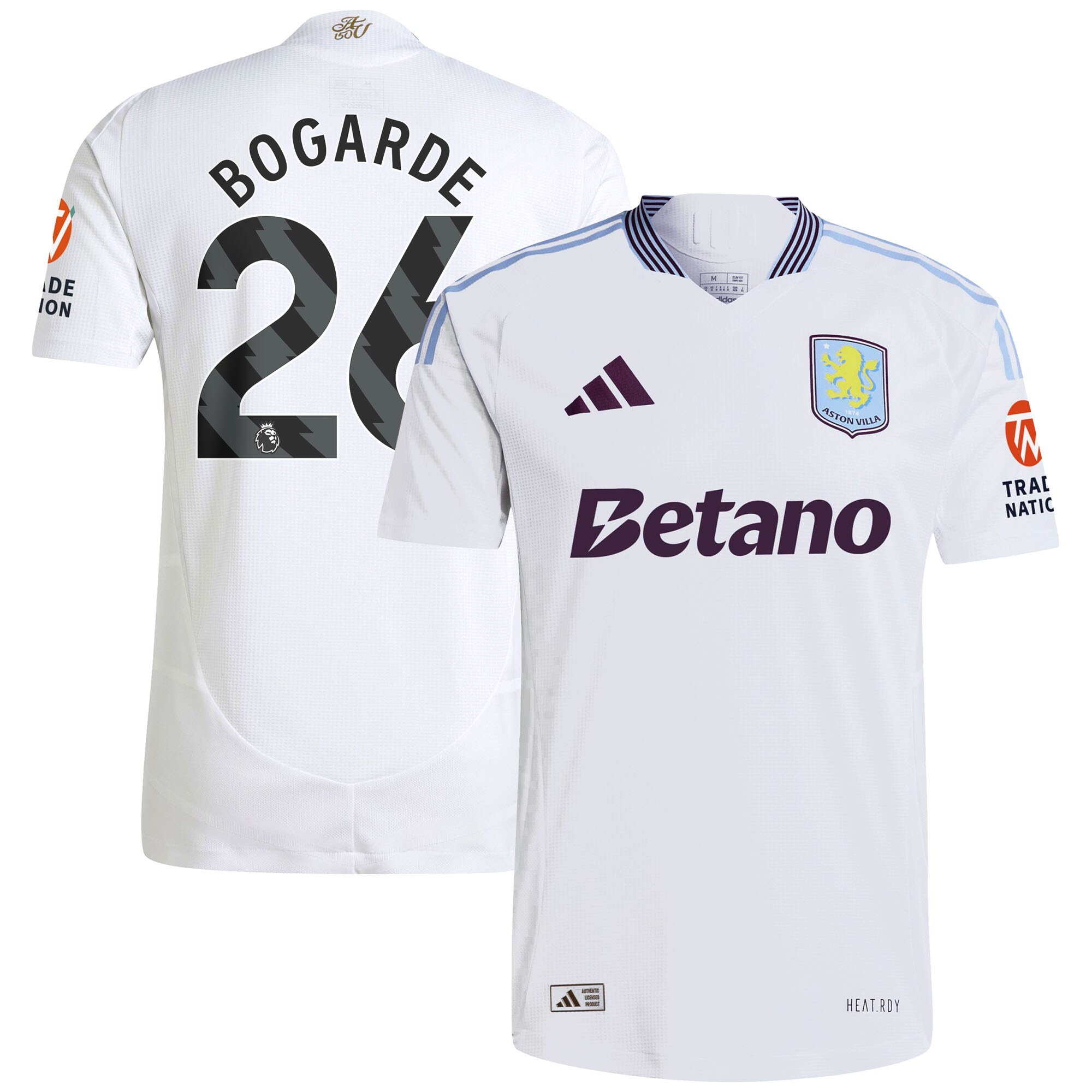 Aston Villa aston villa adidas away authentic shirt 2024-25 with bogarde 26 printing Collection | AVFC Jerseys & Fan Gear