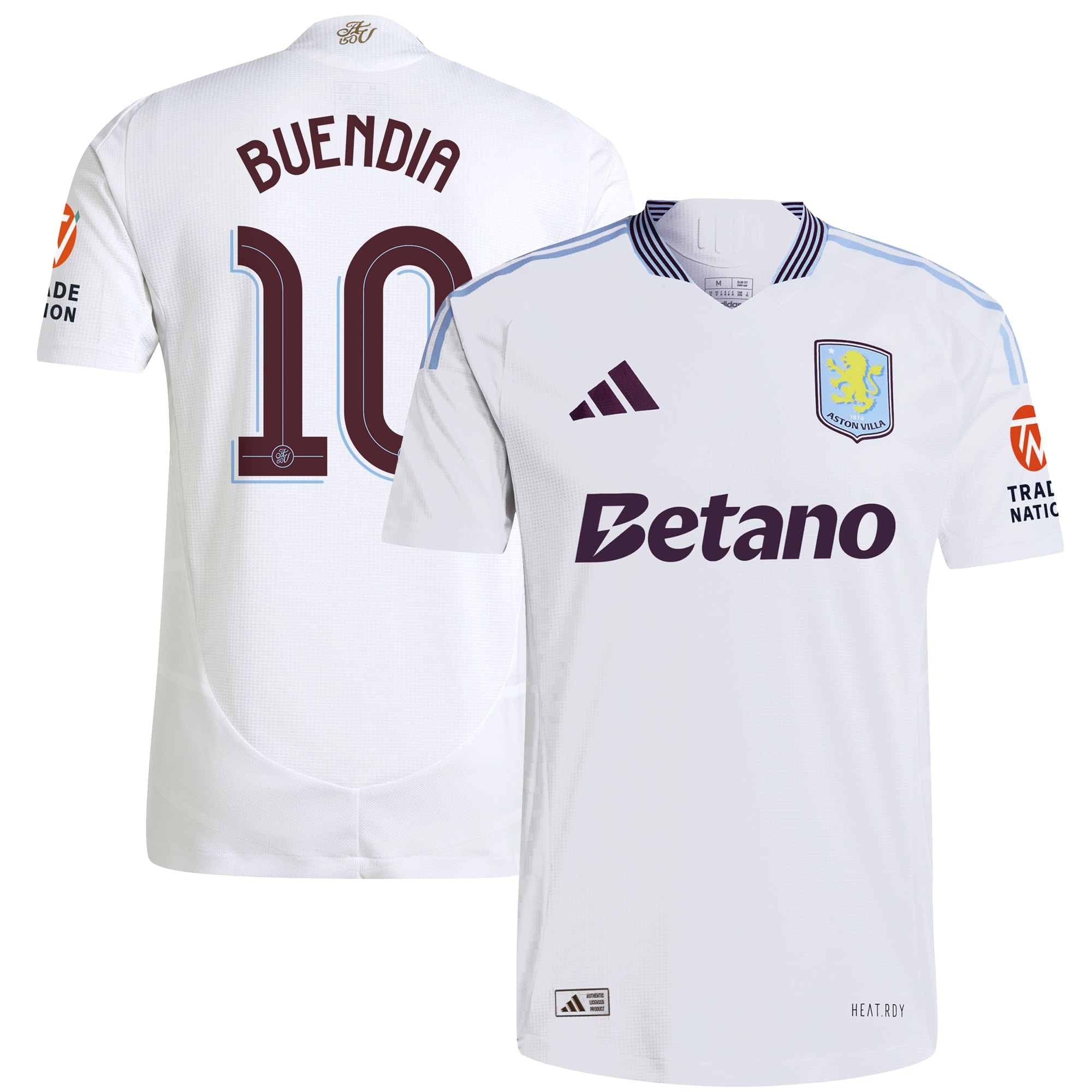 Aston Villa aston villa adidas away authentic shirt 2024-25 with buendia 10 cup printing Collection | AVFC Jerseys & Fan Gear