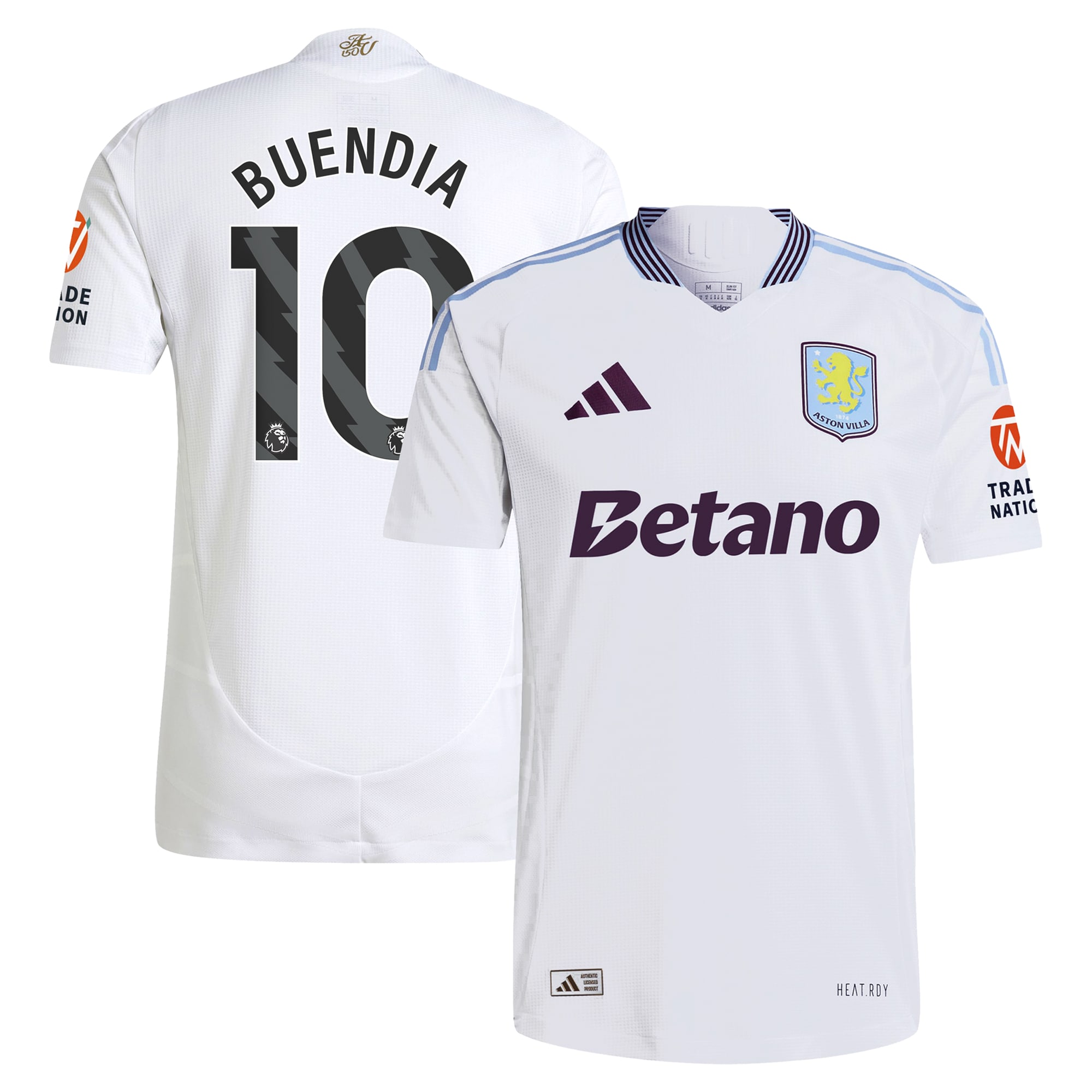 Aston Villa aston villa adidas away authentic shirt 2024-25 with buendia 10 printing Collection | AVFC Jerseys & Fan Gear