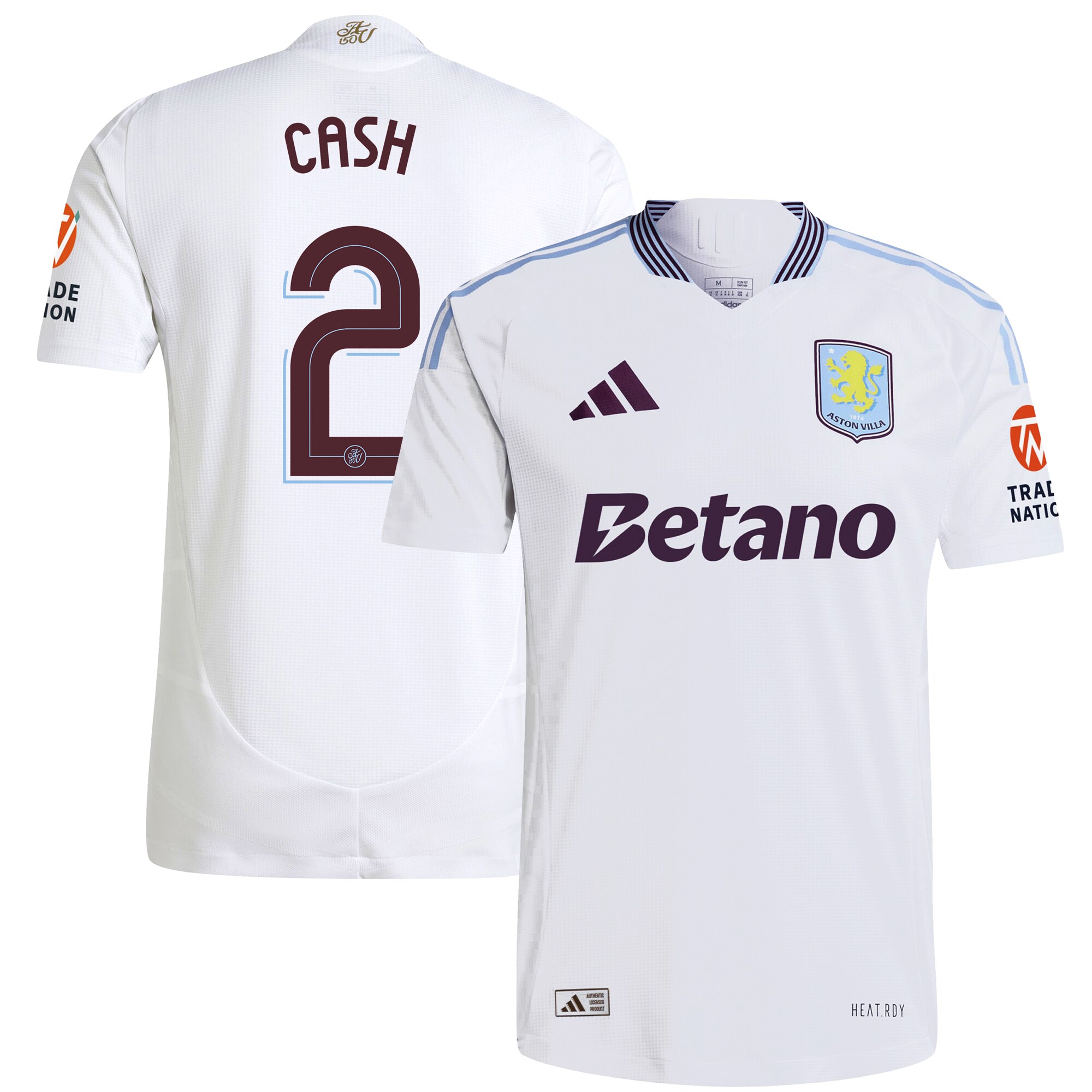 Aston Villa aston villa adidas away authentic shirt 2024-25 with cash 2 cup printing Collection | AVFC Jerseys & Fan Gear