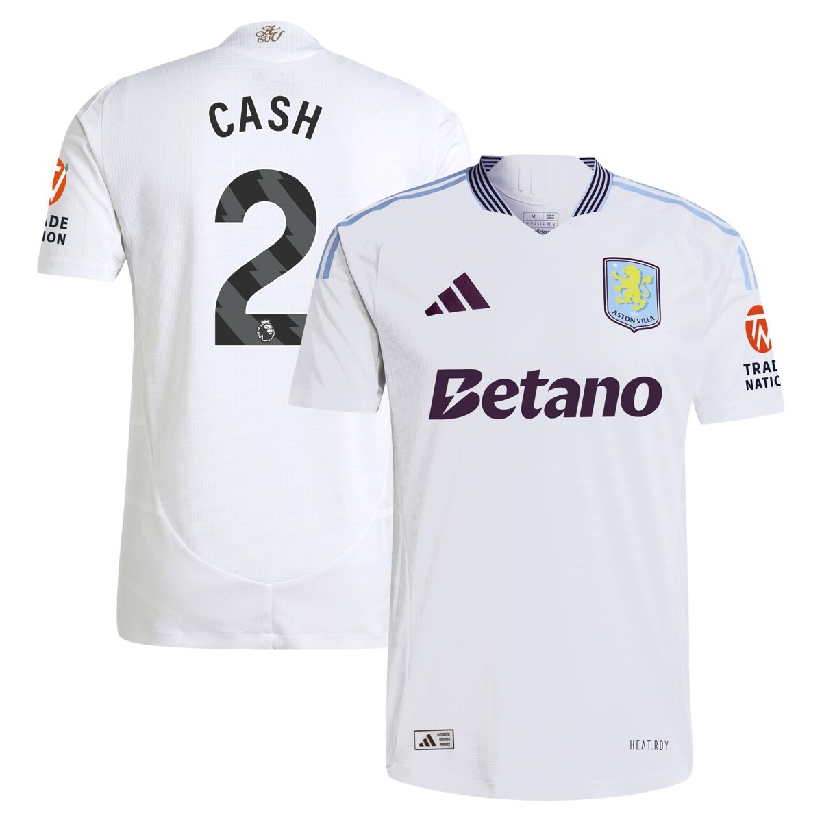 Aston Villa aston villa adidas away authentic shirt 2024-25 with cash 2 printing Collection | AVFC Jerseys & Fan Gear
