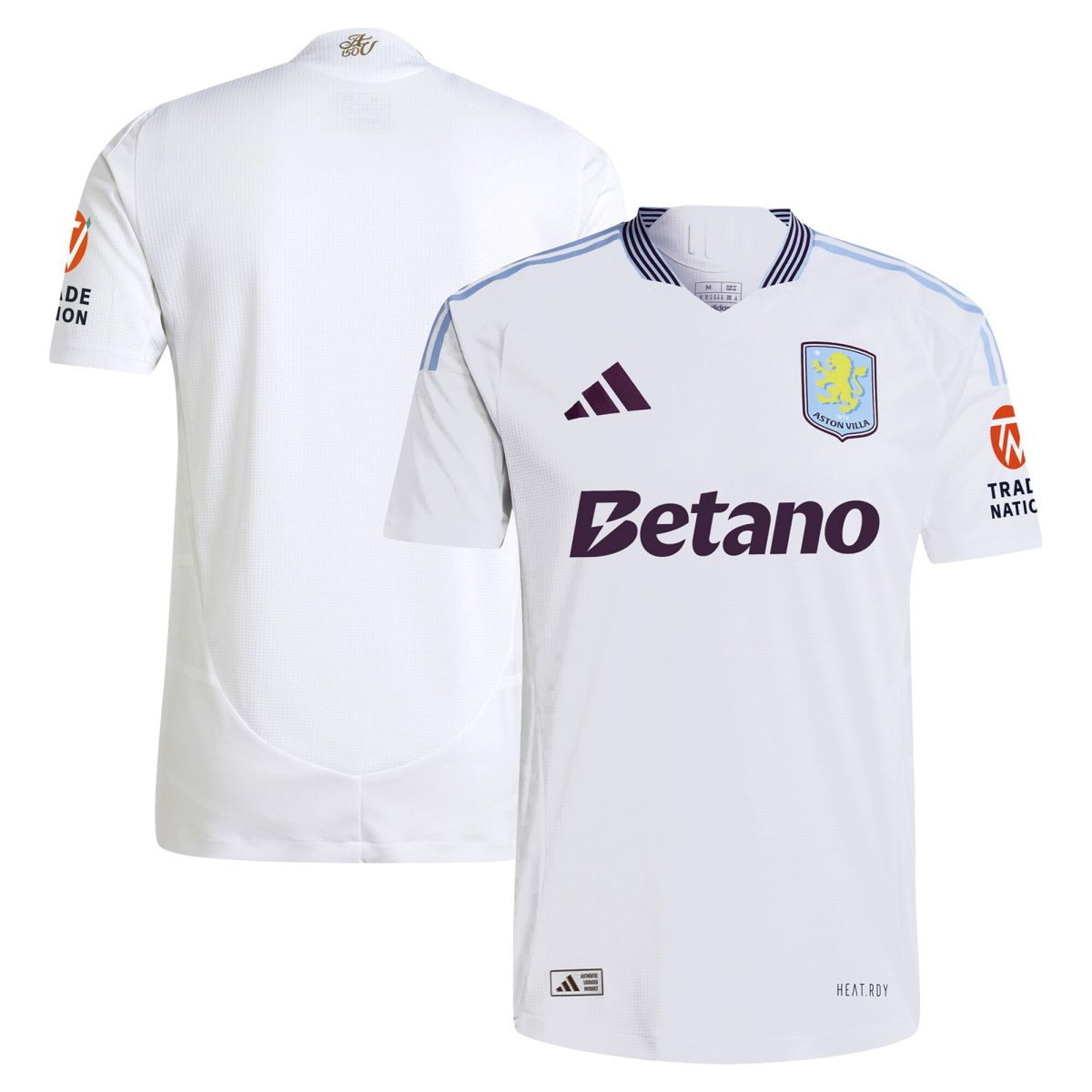 Aston Villa aston villa adidas away authentic shirt 2024-25 with custom printing Collection | AVFC Jerseys & Fan Gear