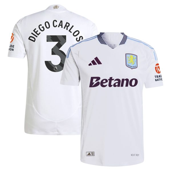 Aston Villa aston villa adidas away authentic shirt 2024-25 with diego carlos 3 printing Collection | AVFC Jerseys & Fan Gear