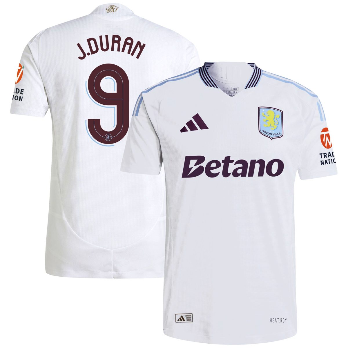 Aston Villa aston villa adidas away authentic shirt 2024-25 with duran 9 cup printing Collection | AVFC Jerseys & Fan Gear