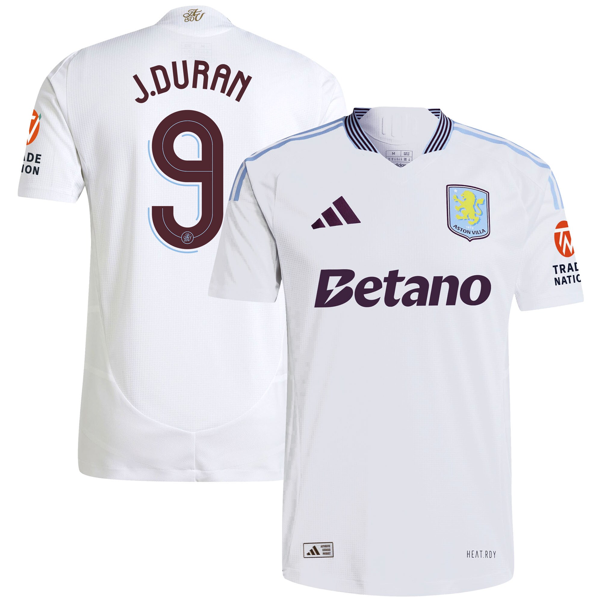 Aston Villa aston villa adidas away authentic shirt 2024-25 with duran 9 cup printing Collection | AVFC Jerseys & Fan Gear