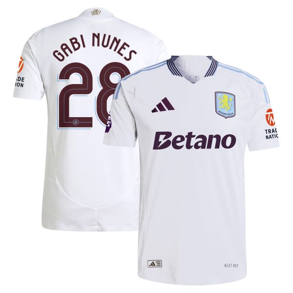 Aston Villa aston villa adidas away authentic shirt 2024-25 with gabi nunes 28 cup printing Collection | AVFC Jerseys & Fan Gear