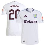 Aston Villa aston villa adidas away authentic shirt 2024-25 with hanson 20 cup printing Collection | AVFC Jerseys & Fan Gear