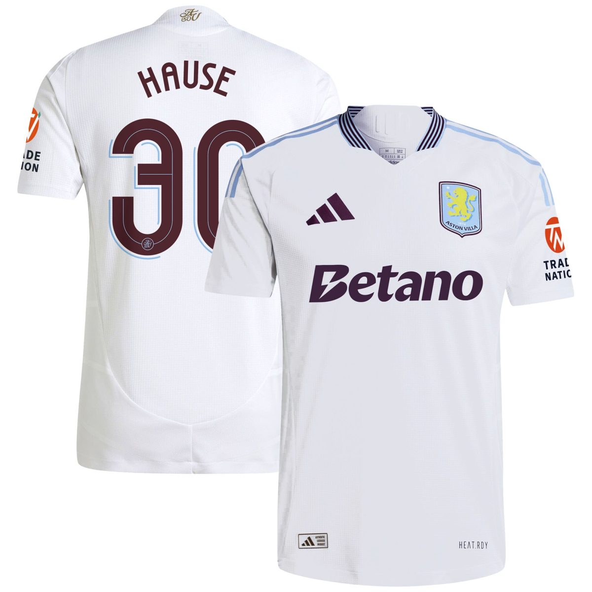Aston Villa aston villa adidas away authentic shirt 2024-25 with hause 30 cup printing Collection | AVFC Jerseys & Fan Gear