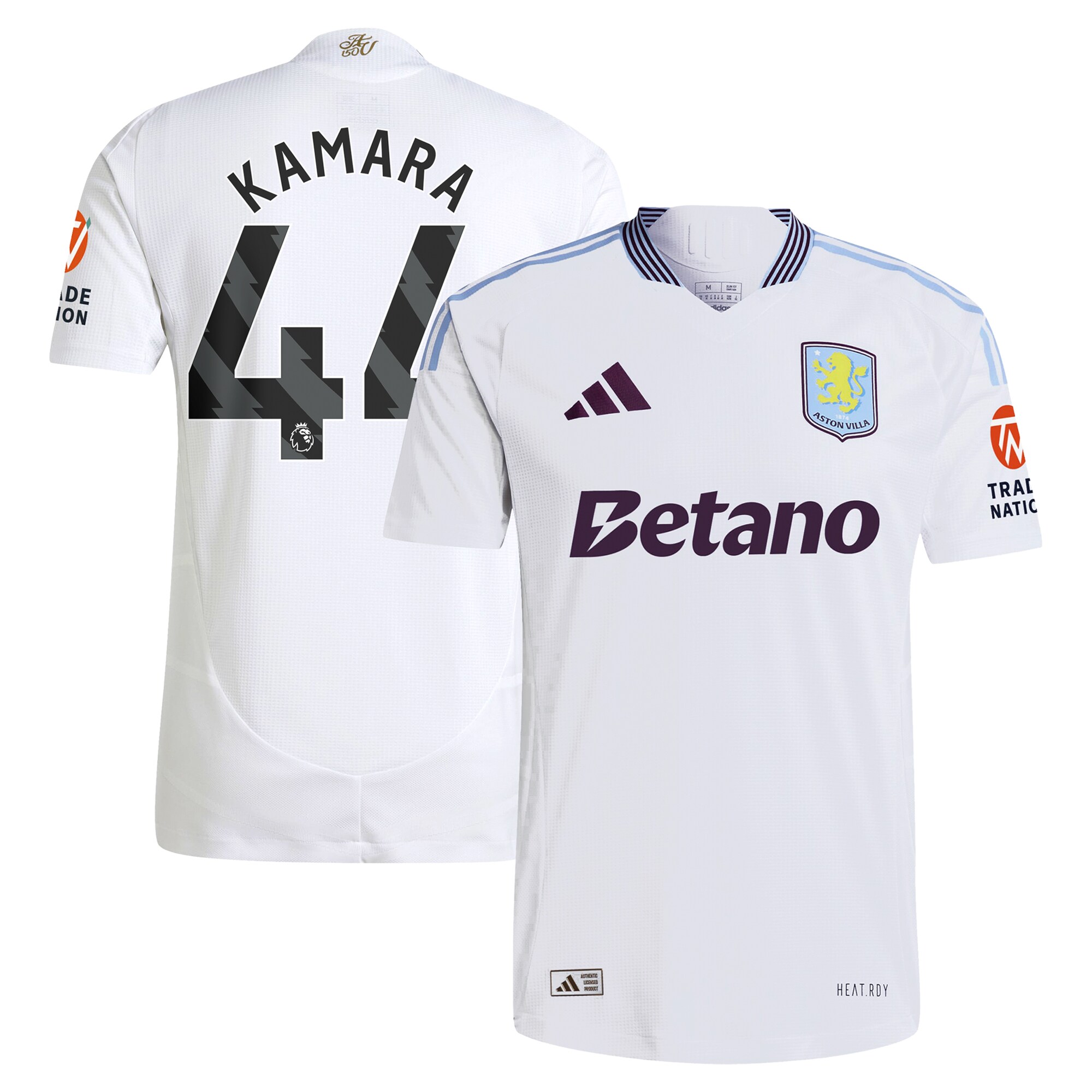 Aston Villa aston villa adidas away authentic shirt 2024-25 with kamara 44 printing Collection | AVFC Jerseys & Fan Gear