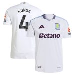 Aston Villa aston villa adidas away authentic shirt 2024-25 with konsa 4 printing Collection | AVFC Jerseys & Fan Gear