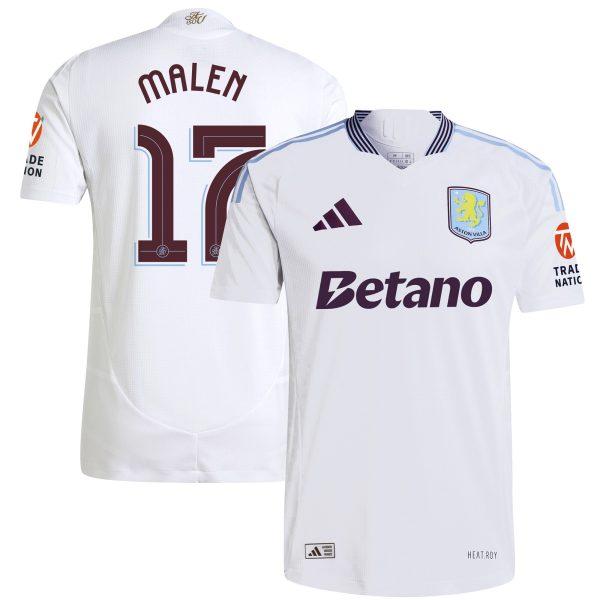 Aston Villa aston villa adidas away authentic shirt 2024-25 with malen 17 cup printing Collection | AVFC Jerseys & Fan Gear