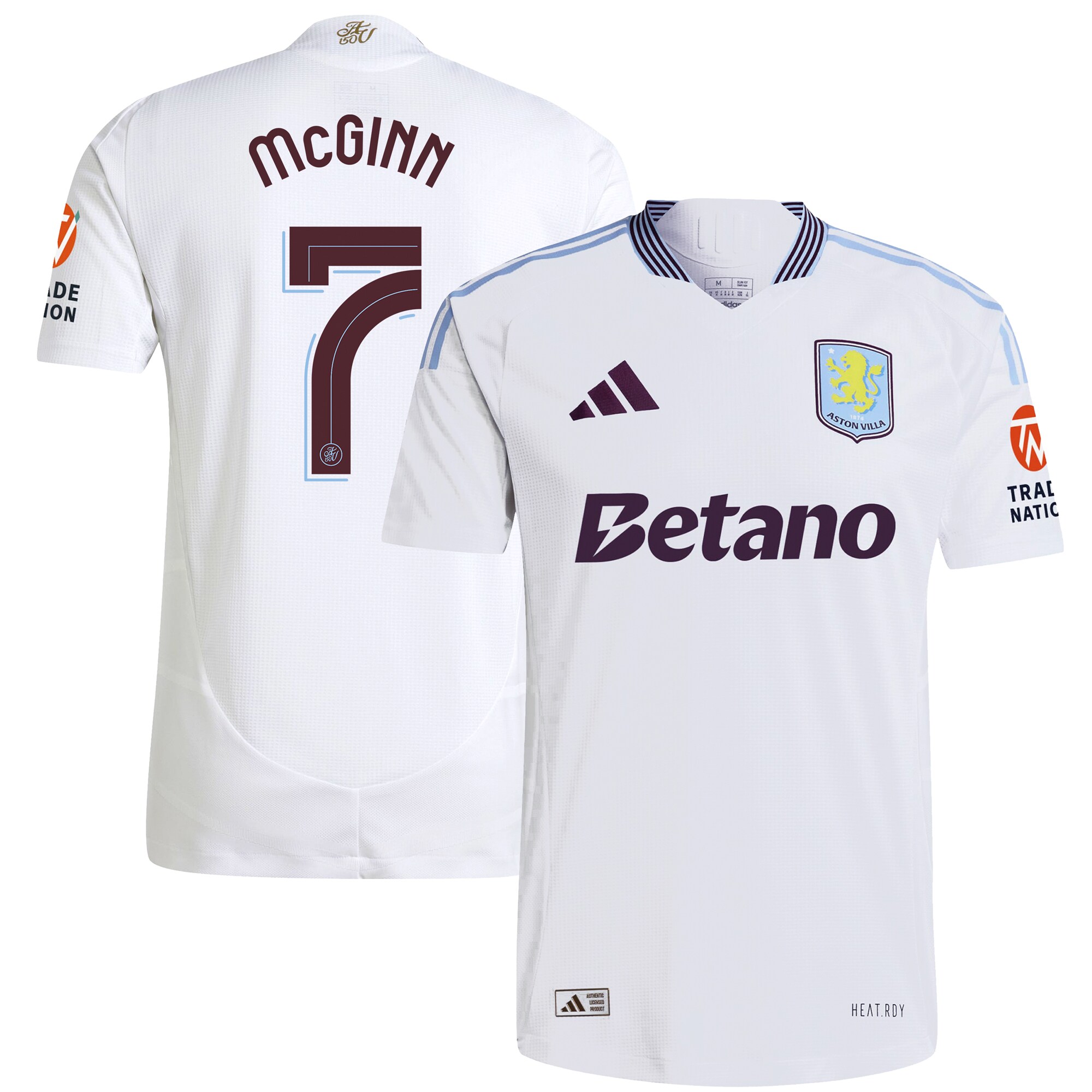 Aston Villa aston villa adidas away authentic shirt 2024-25 with mcginn 7 cup printing Collection | AVFC Jerseys & Fan Gear