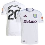 Aston Villa aston villa adidas away authentic shirt 2024-25 with nedeljković 20 printing Collection | AVFC Jerseys & Fan Gear