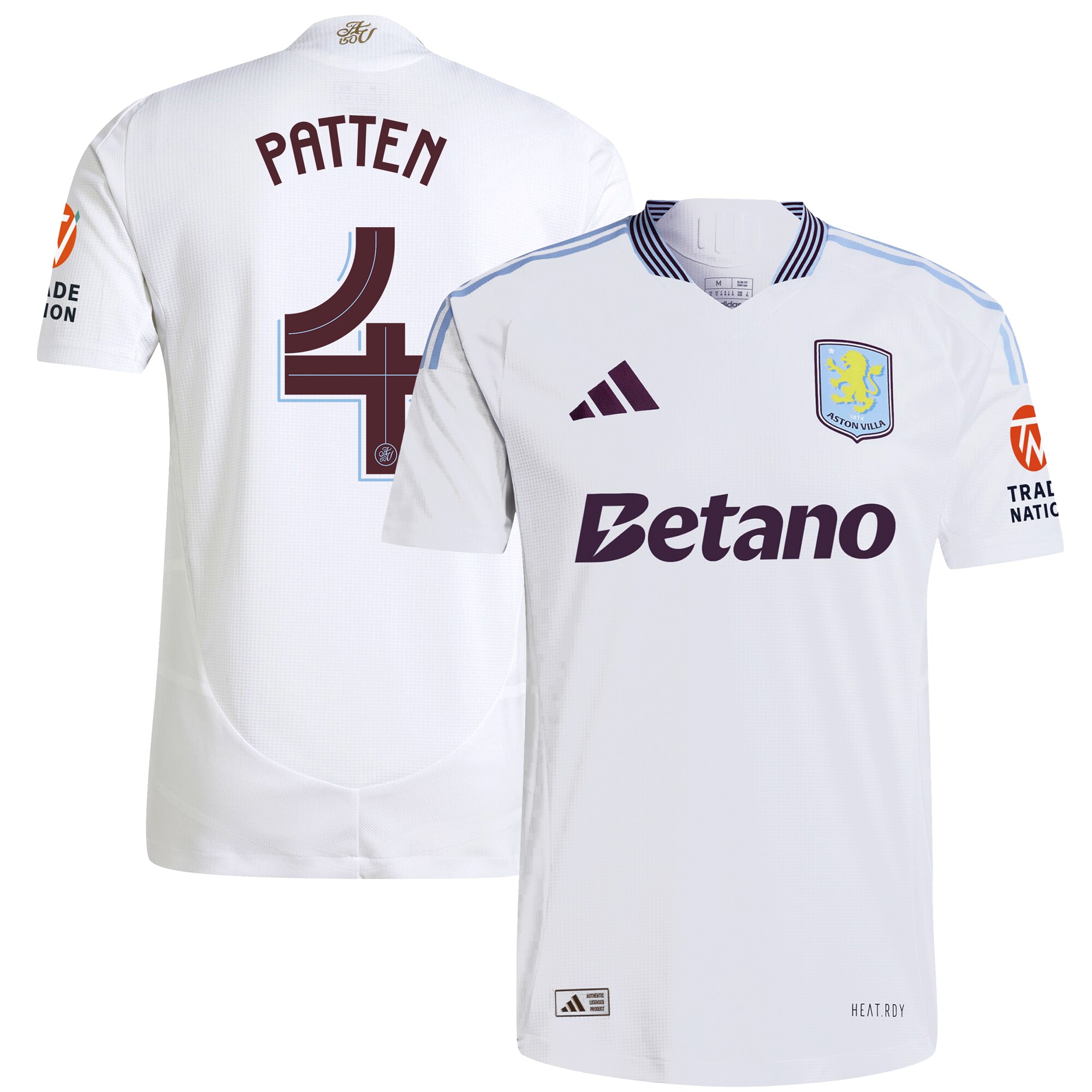 Aston Villa aston villa adidas away authentic shirt 2024-25 with patten 4 cup printing Collection | AVFC Jerseys & Fan Gear