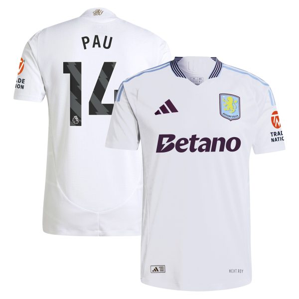 Aston Villa aston villa adidas away authentic shirt 2024-25 with pau 14 printing Collection | AVFC Jerseys & Fan Gear