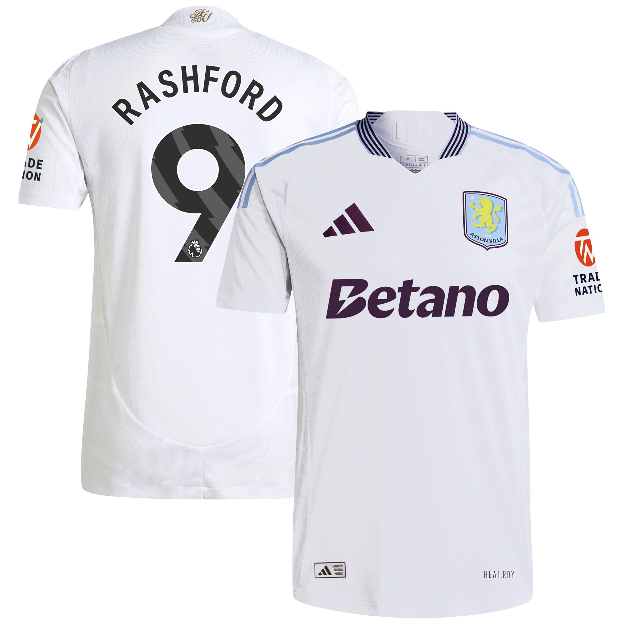 Aston Villa aston villa adidas away authentic shirt 2024-25 with rashford 9 printing Collection | AVFC Jerseys & Fan Gear
