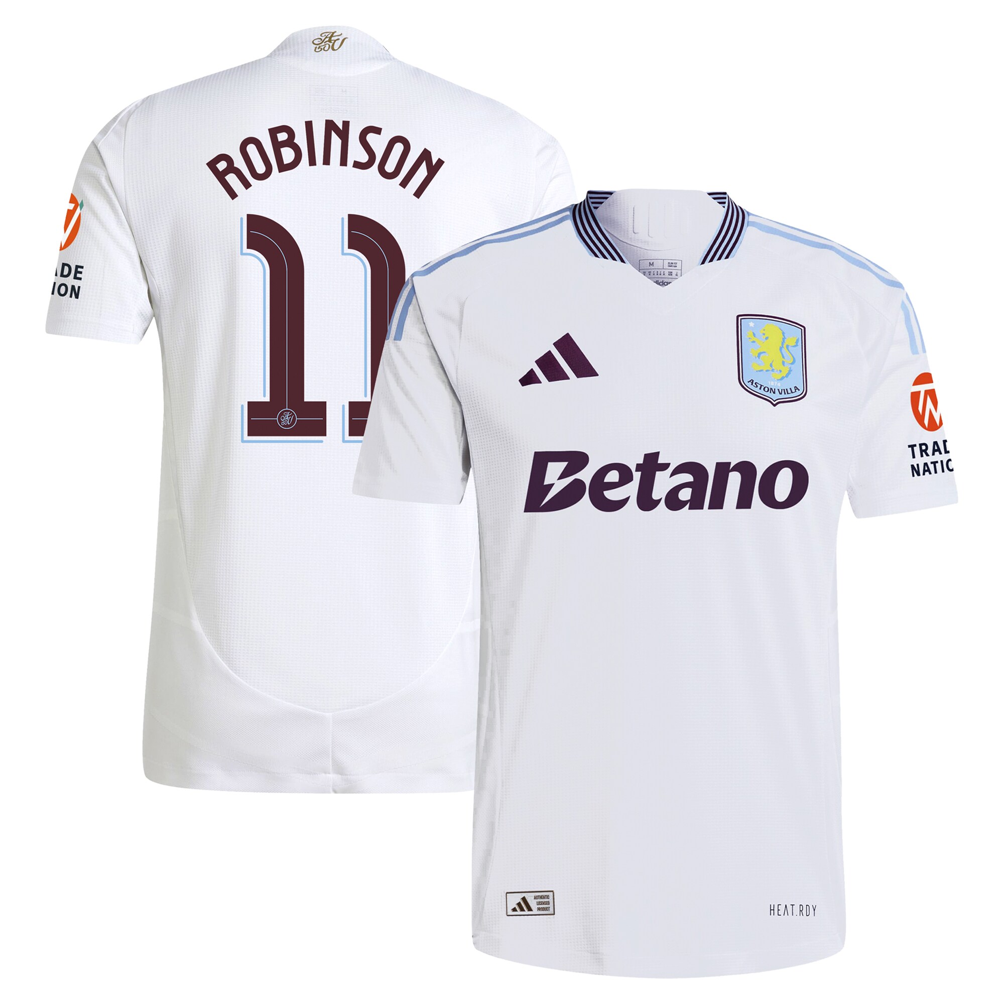 Aston Villa aston villa adidas away authentic shirt 2024-25 with robinson 11 cup printing Collection | AVFC Jerseys & Fan Gear