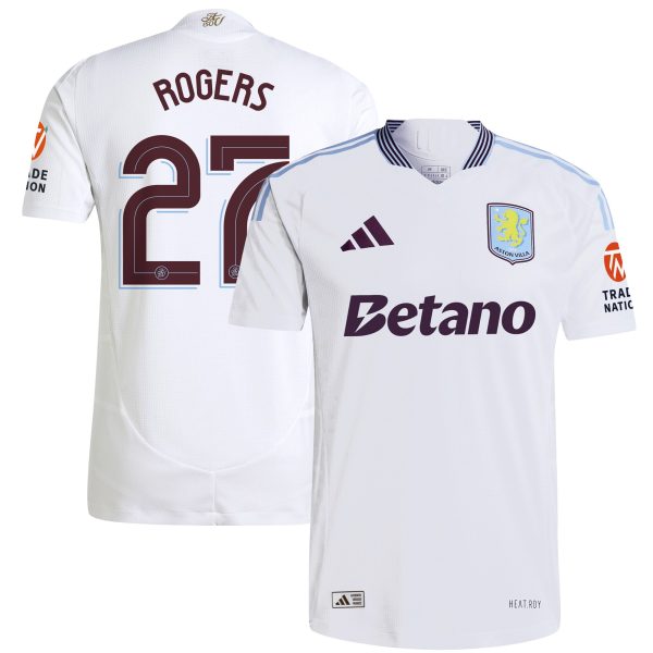 Aston Villa aston villa adidas away authentic shirt 2024-25 with rogers 27 cup printing Collection | AVFC Jerseys & Fan Gear