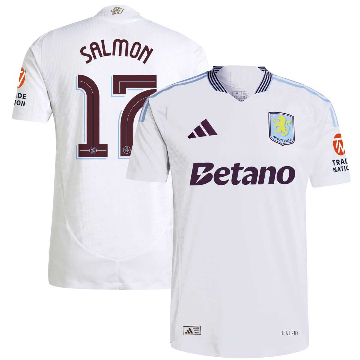 Aston Villa aston villa adidas away authentic shirt 2024-25 with salmon 17 cup printing Collection | AVFC Jerseys & Fan Gear