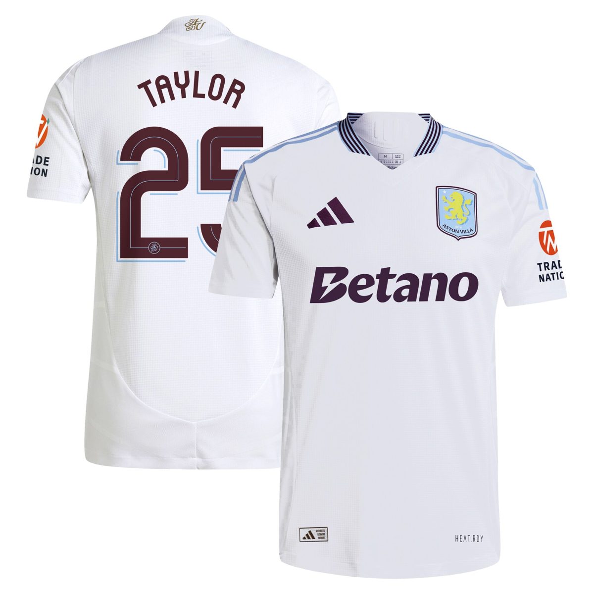 Aston Villa aston villa adidas away authentic shirt 2024-25 with taylor 25 cup printing Collection | AVFC Jerseys & Fan Gear