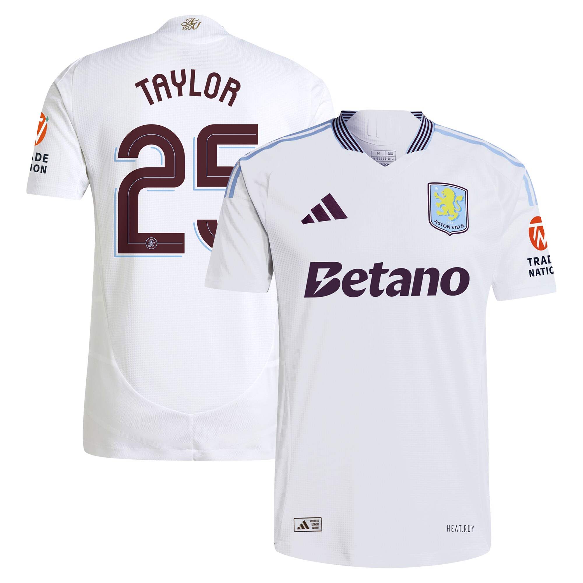 Aston Villa aston villa adidas away authentic shirt 2024-25 with taylor 25 cup printing Collection | AVFC Jerseys & Fan Gear