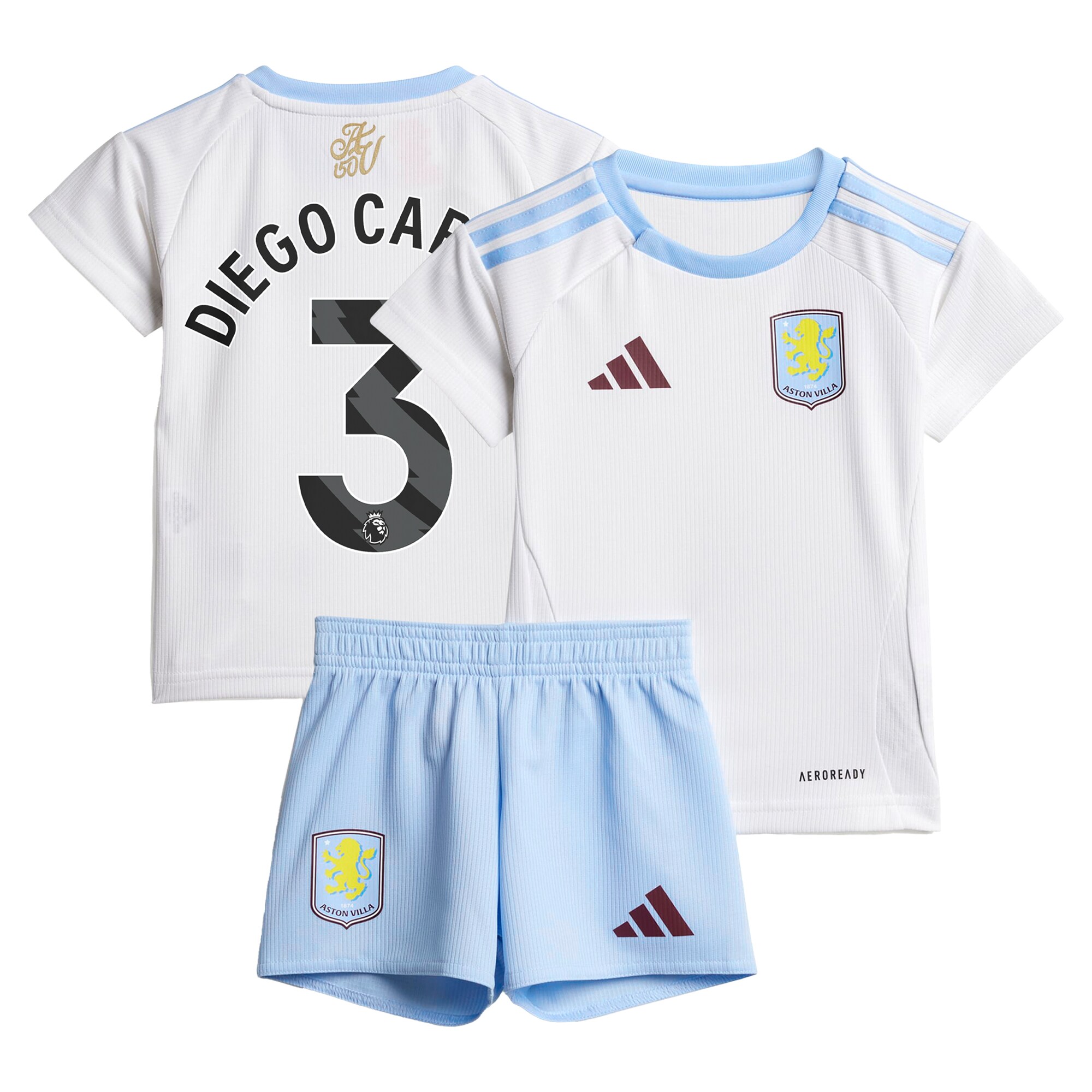 Aston Villa aston villa adidas away baby kit 2024-25 with diego carlos 3 printing Collection | AVFC Jerseys & Fan Gear
