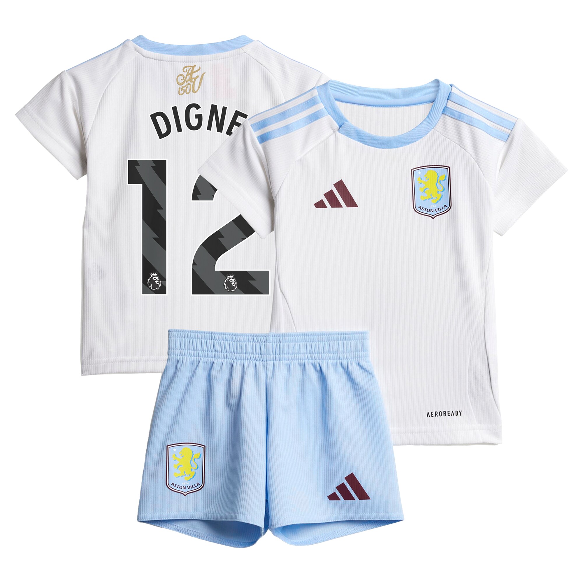 Aston Villa aston villa adidas away baby kit 2024-25 with digne 12 printing Collection | AVFC Jerseys & Fan Gear