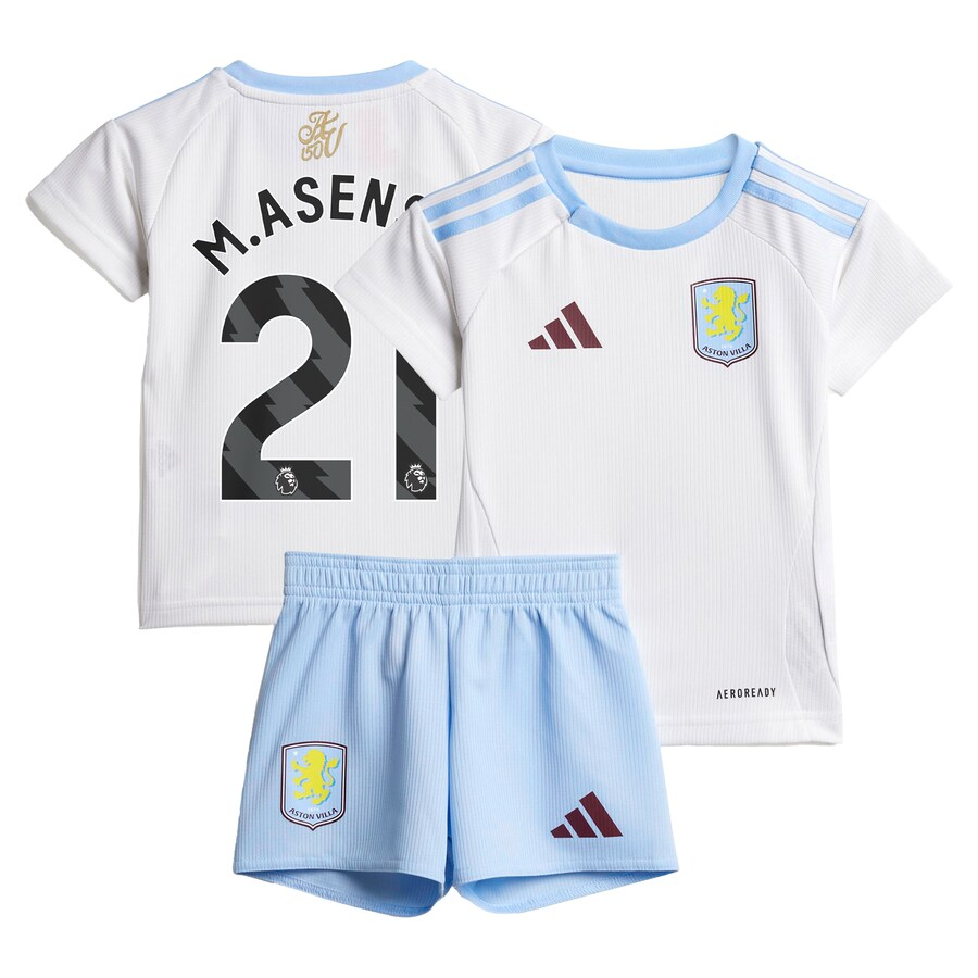 Aston Villa aston villa adidas away baby kit 2024-25 with m.asensio 21 printing Collection | AVFC Jerseys & Fan Gear