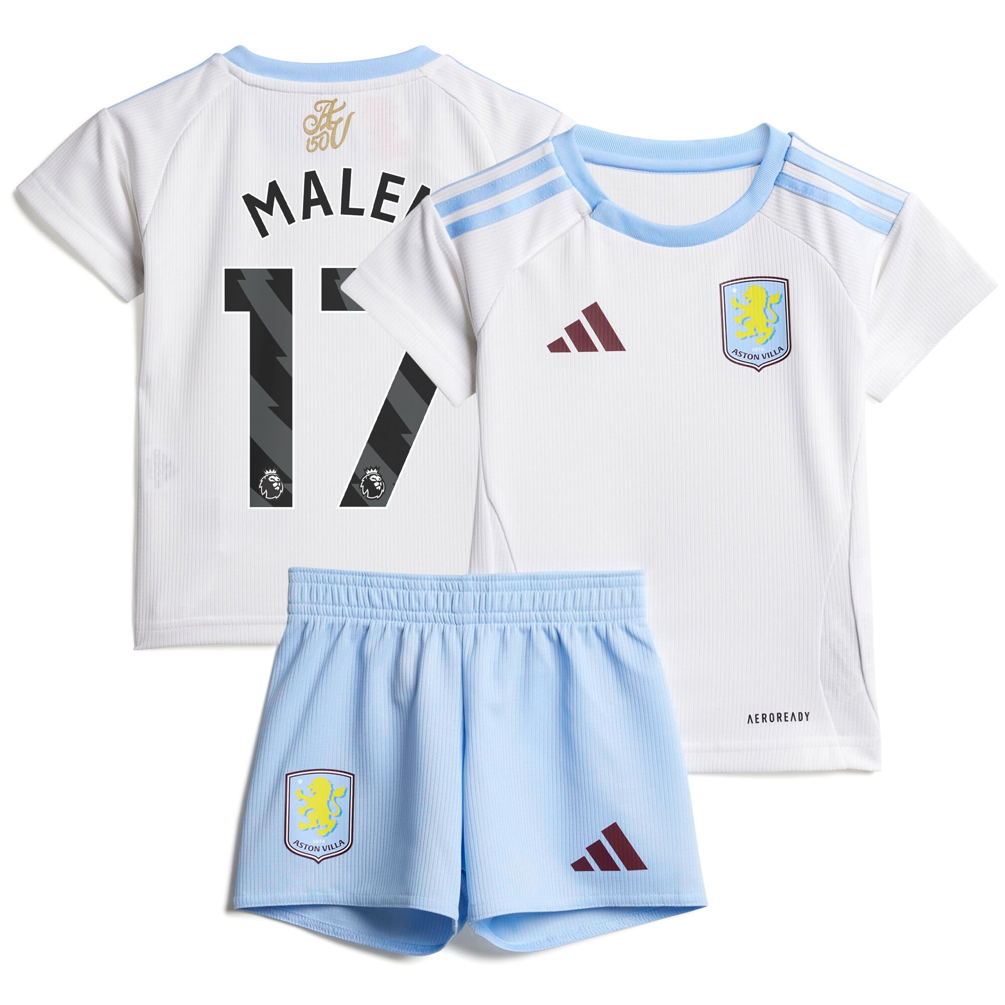 Aston Villa aston villa adidas away baby kit 2024-25 with malen 17 printing Collection | AVFC Jerseys & Fan Gear