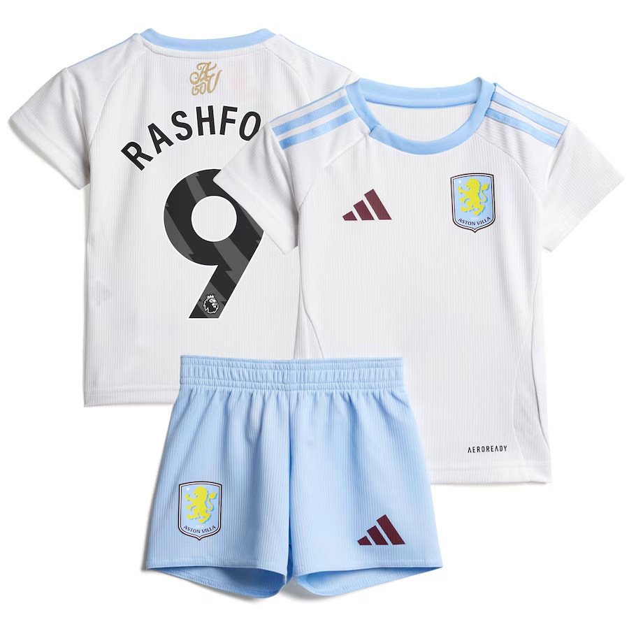 Aston Villa aston villa adidas away baby kit 2024-25 with rashford 9 printing Collection | AVFC Jerseys & Fan Gear
