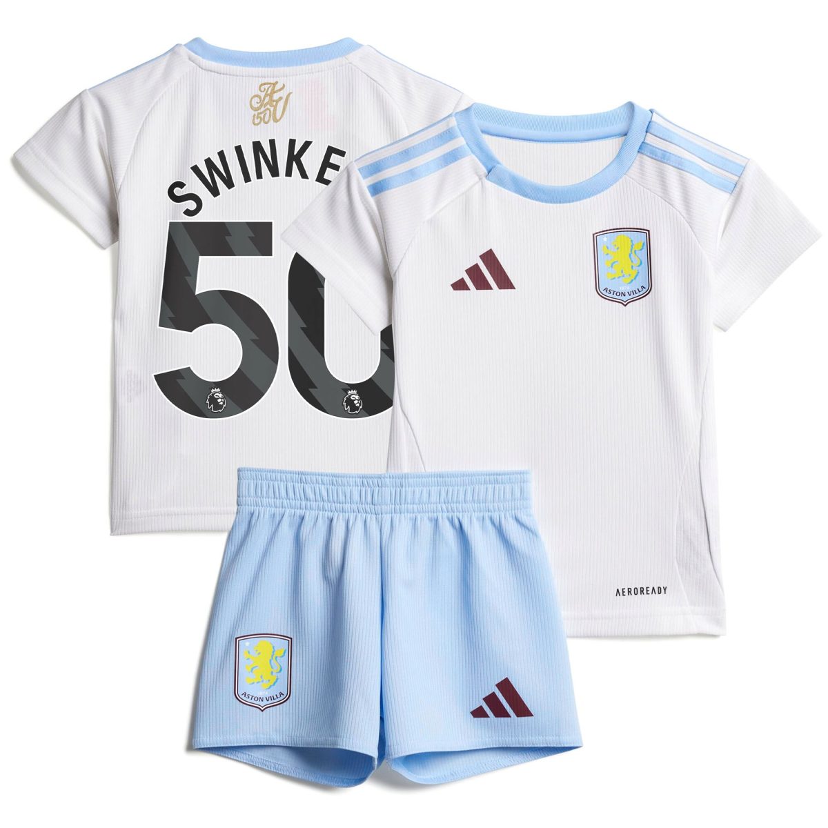 Aston Villa aston villa adidas away baby kit 2024-25 with swinkels 50 printing Collection | AVFC Jerseys & Fan Gear