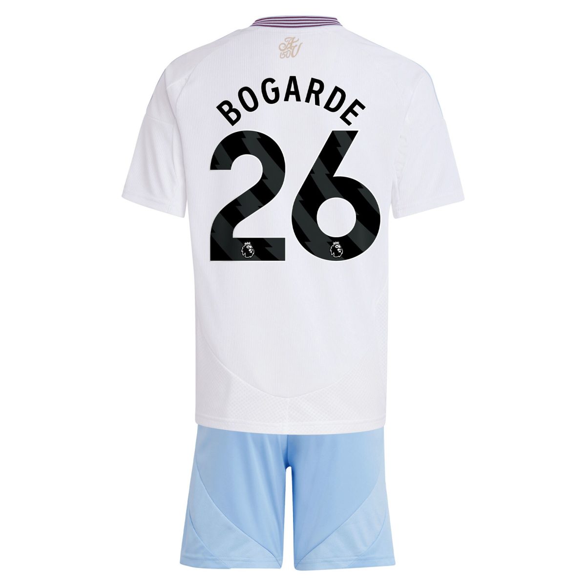 Aston Villa aston villa adidas away mini kit 2024-25 with bogarde 26 printing Collection | AVFC Jerseys & Fan Gear