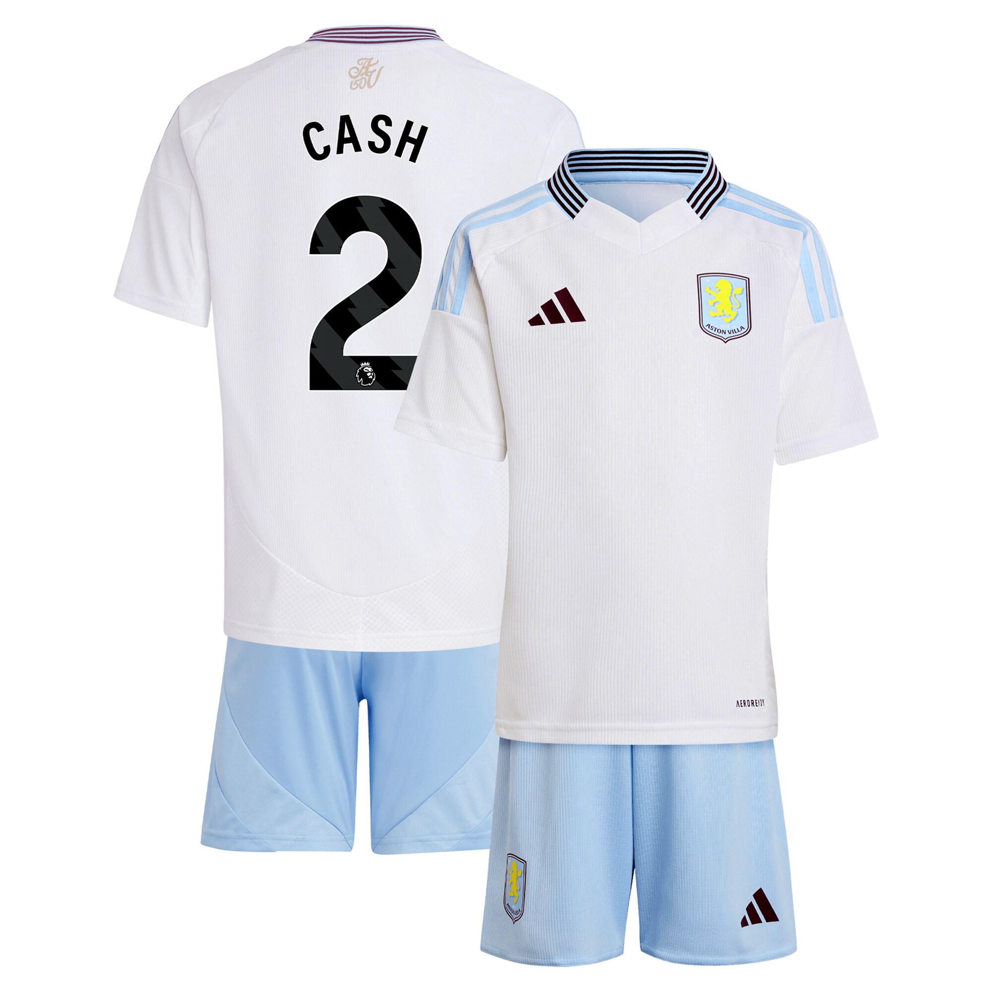Aston Villa aston villa adidas away mini kit 2024-25 with cash 2 printing Collection | AVFC Jerseys & Fan Gear