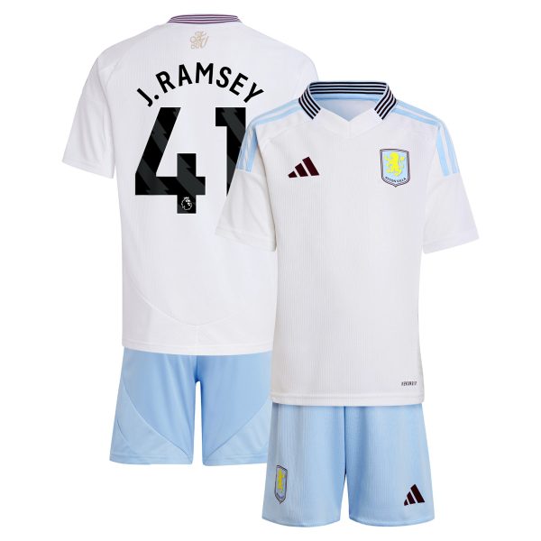 Aston Villa aston villa adidas away mini kit 2024-25 with j. ramsey 41 printing Collection | AVFC Jerseys & Fan Gear