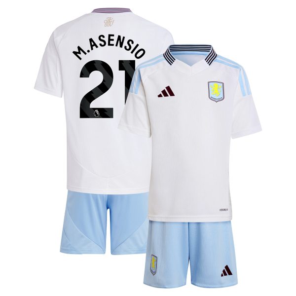 Aston Villa aston villa adidas away mini kit 2024-25 with m.asensio 21 printing Collection | AVFC Jerseys & Fan Gear
