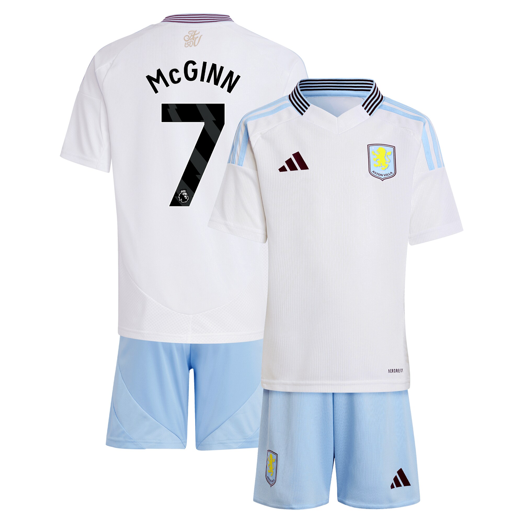 Aston Villa aston villa adidas away mini kit 2024-25 with mcginn 7 printing Collection | AVFC Jerseys & Fan Gear