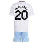 Aston Villa aston villa adidas away mini kit 2024-25 with nedeljković 20 printing Collection | AVFC Jerseys & Fan Gear