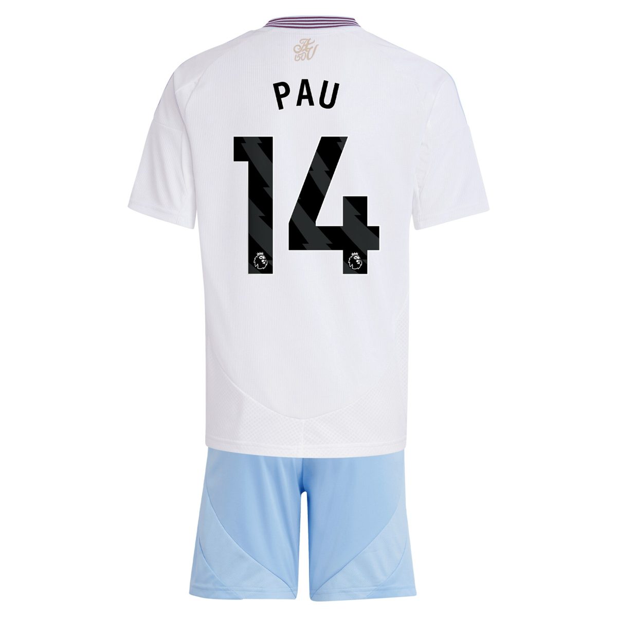 Aston Villa aston villa adidas away mini kit 2024-25 with pau 14 printing Collection | AVFC Jerseys & Fan Gear