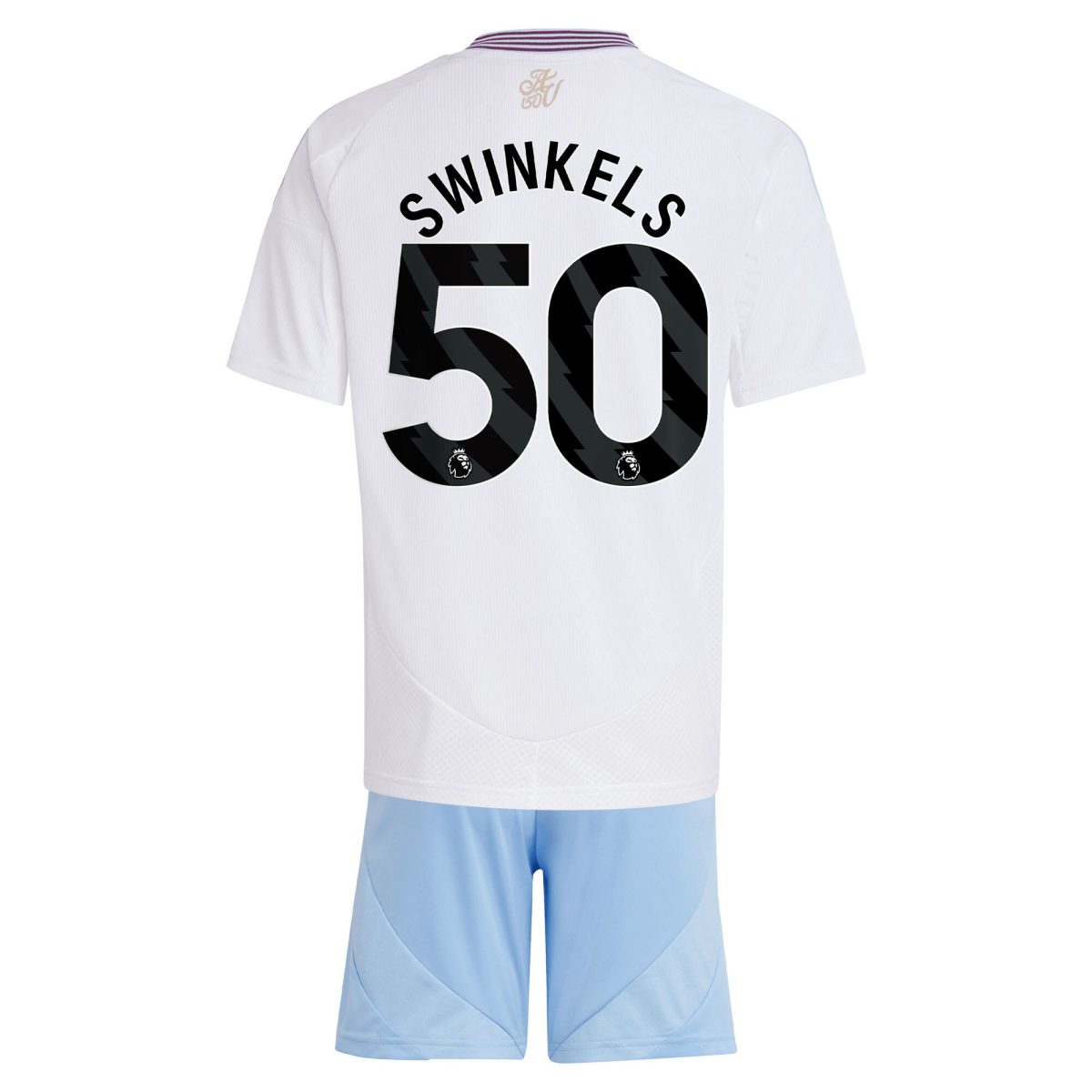 Aston Villa aston villa adidas away mini kit 2024-25 with swinkels 50 printing Collection | AVFC Jerseys & Fan Gear