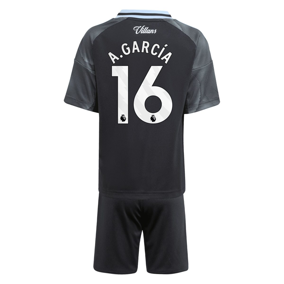 Aston Villa aston villa adidas away mini kit 2025-26 with a.garcía 16 printing Collection | AVFC Jerseys & Fan Gear