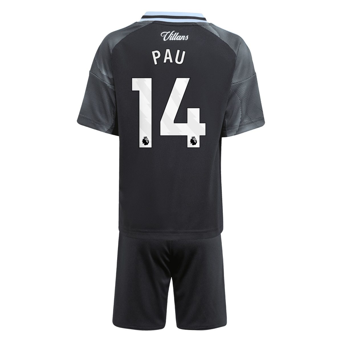 Aston Villa aston villa adidas away mini kit 2025-26 with pau 14 printing Collection | AVFC Jerseys & Fan Gear