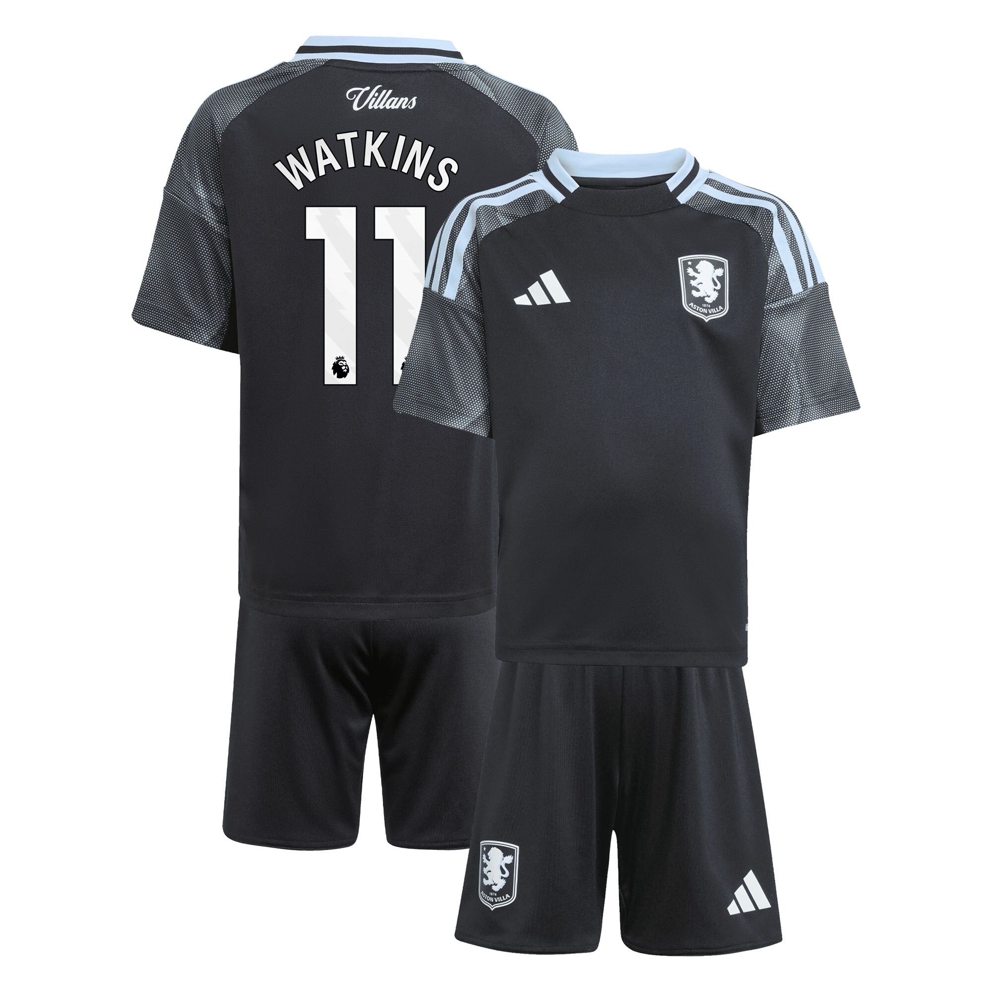 Aston Villa aston villa adidas away mini kit 2025-26 with watkins 11 printing Collection | AVFC Jerseys & Fan Gear