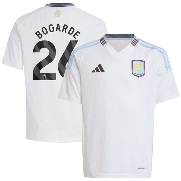 Aston Villa aston villa adidas away shirt 2024-25 – kids with bogarde 26 printing Collection | AVFC Jerseys & Fan Gear