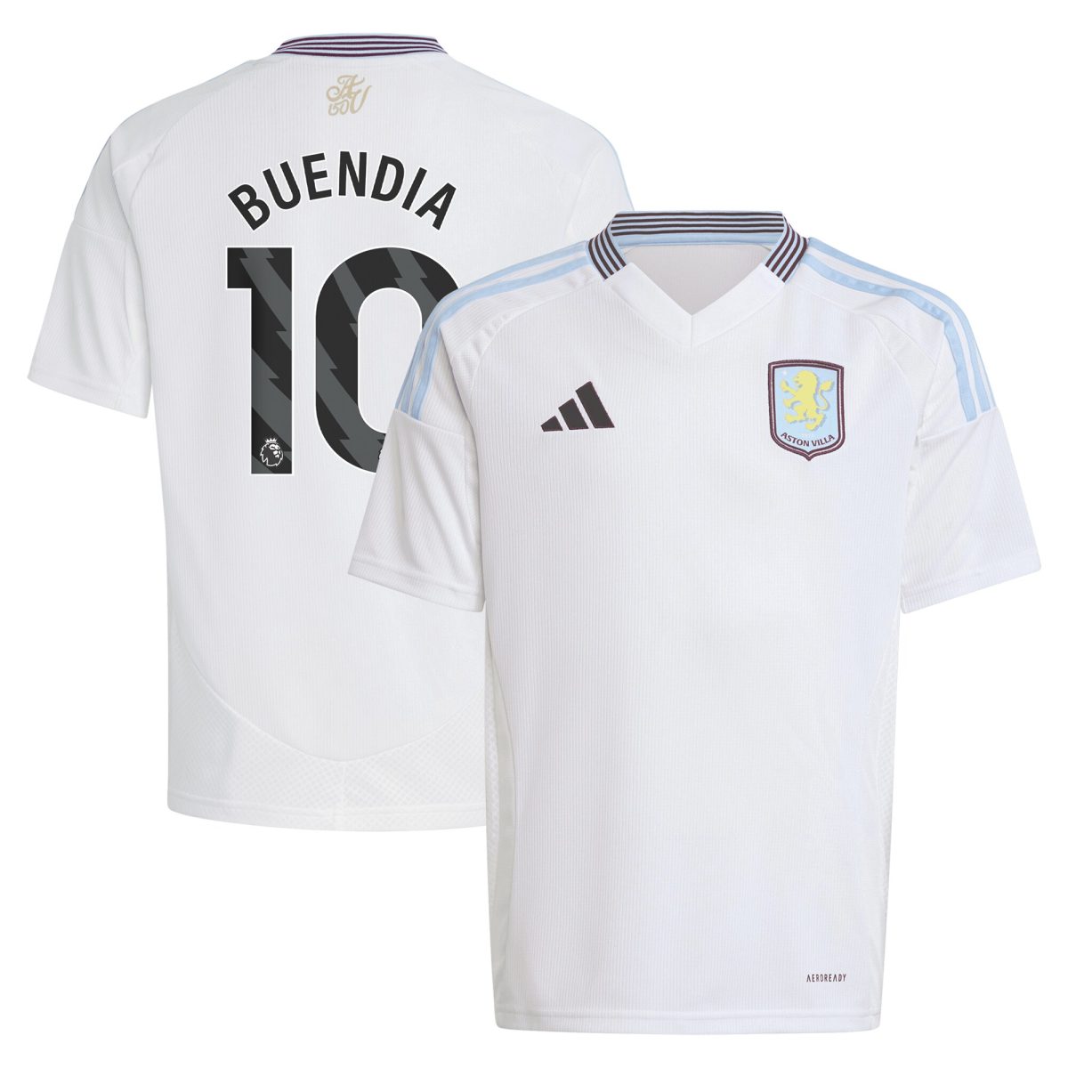 Aston Villa aston villa adidas away shirt 2024-25 – kids with buendia 10 printing Collection | AVFC Jerseys & Fan Gear
