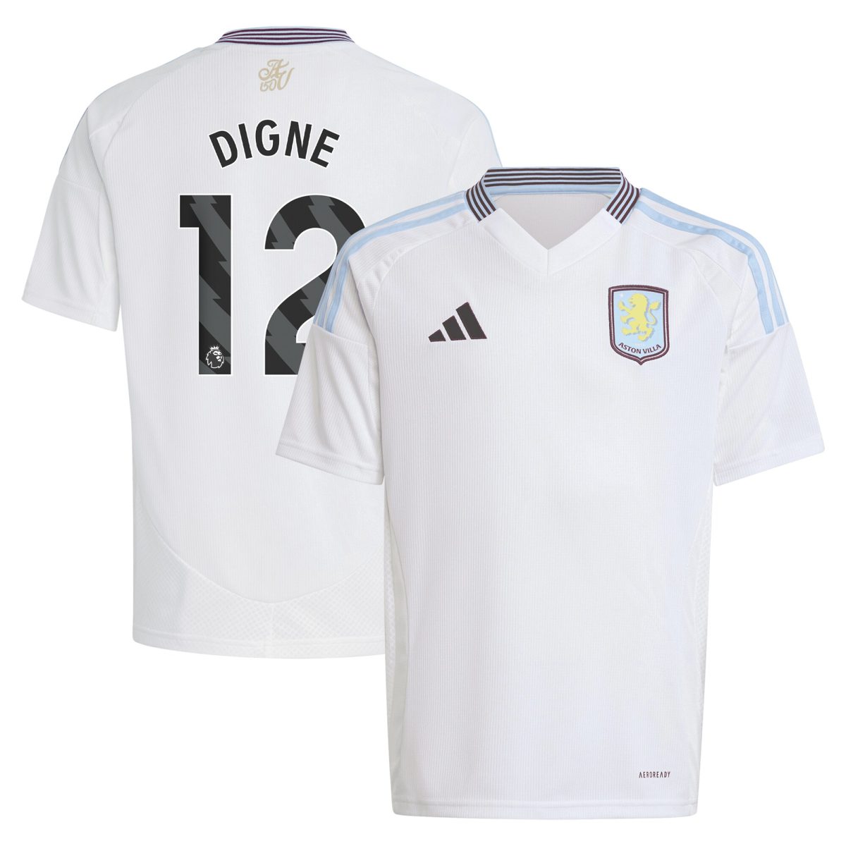 Aston Villa aston villa adidas away shirt 2024-25 – kids with digne 12 printing Collection | AVFC Jerseys & Fan Gear