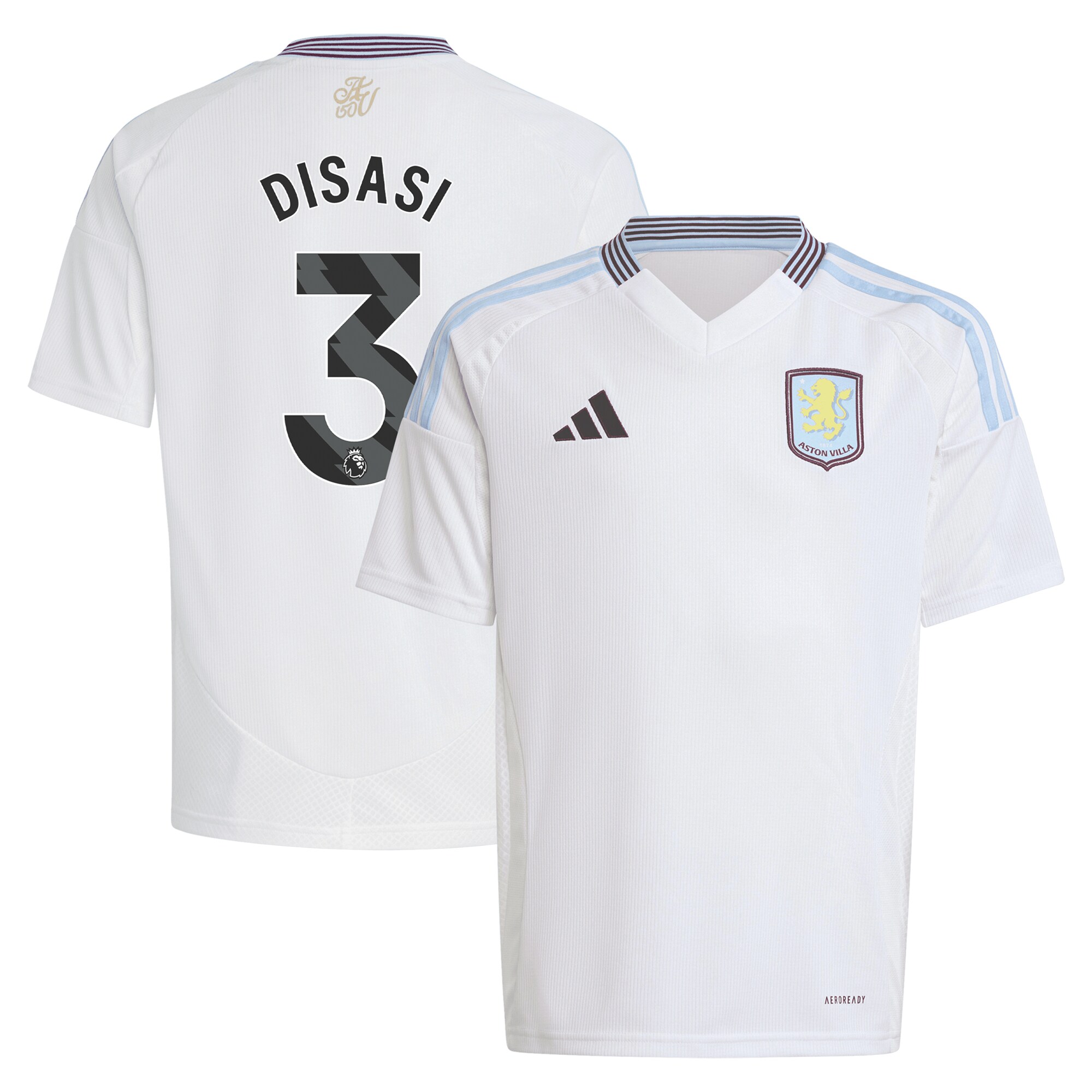 Aston Villa aston villa adidas away shirt 2024-25 – kids with disasi 3 printing Collection | AVFC Jerseys & Fan Gear