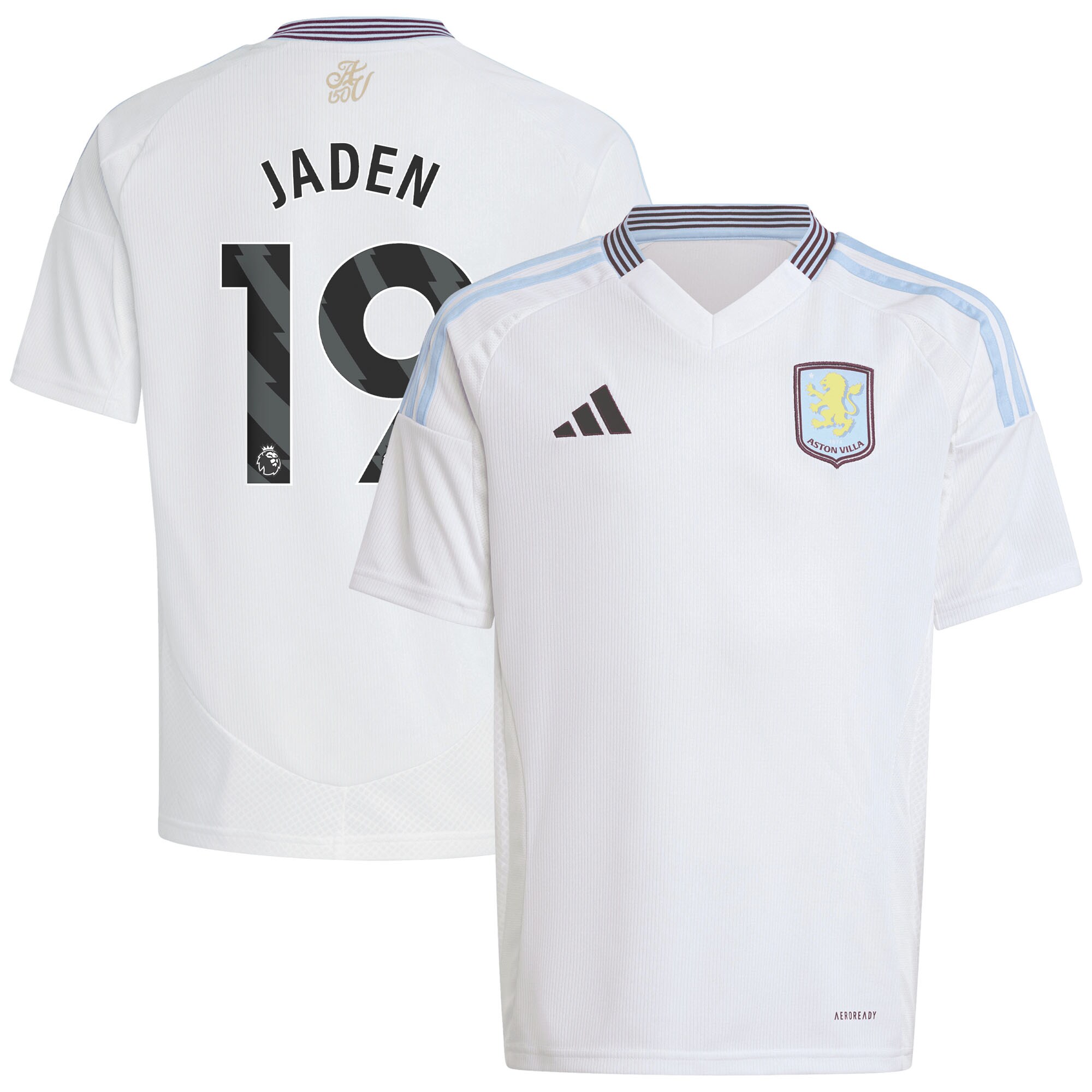 Aston Villa aston villa adidas away shirt 2024-25 – kids with jaden 19 printing Collection | AVFC Jerseys & Fan Gear